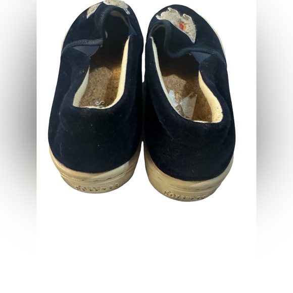Soludos llama navy velvet slip on sneaker 7 - Picture 3 of 5